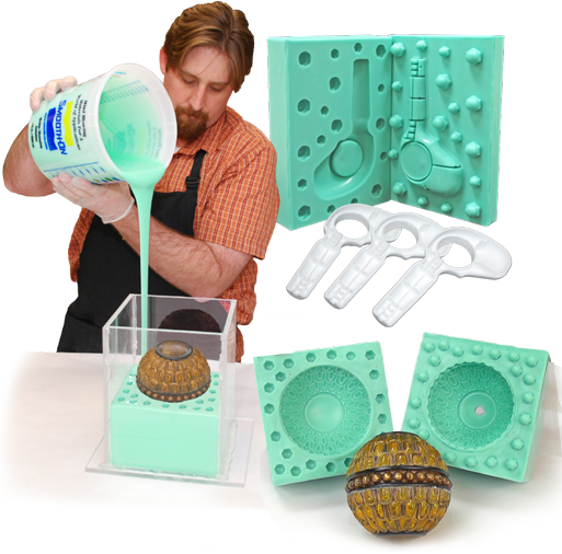 Production de petite série, moule en silicone ou résine