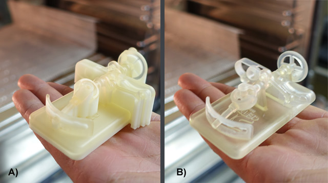 Pièce mise au four pour faire fondre la cire